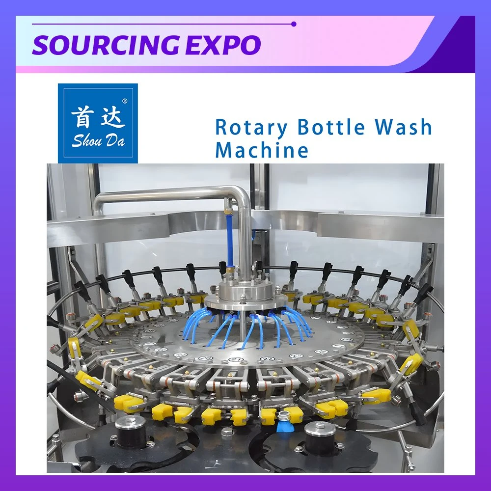 Verbesserte Produktion Ausgang Rotary Flasche Waschmaschine mit hohem Durchsatz