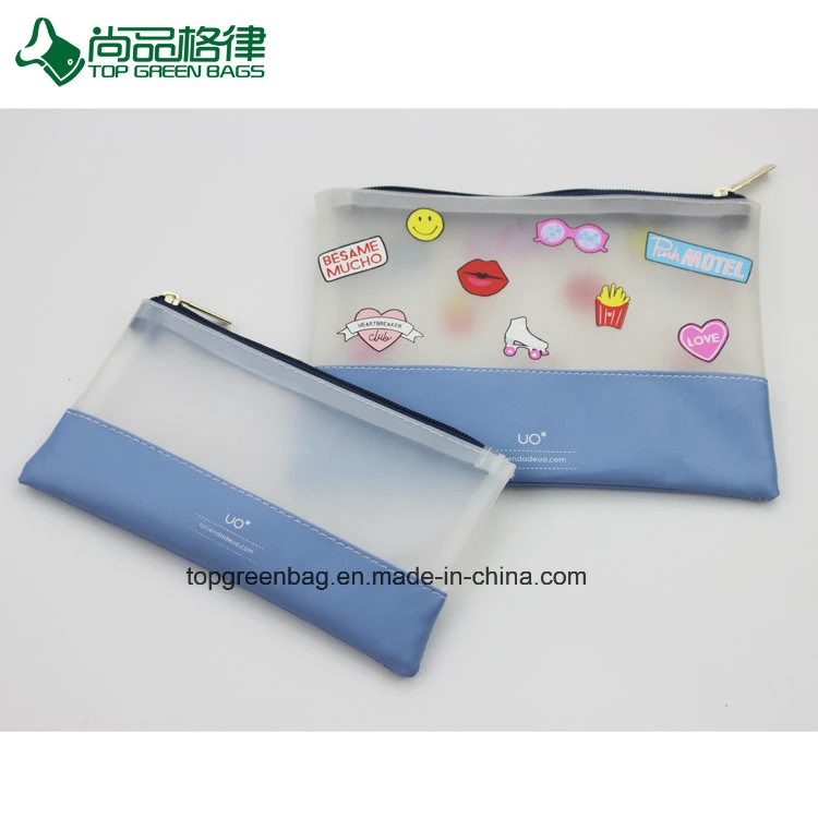 Cute Fashion Zipper Stationery Bag TPU Pencil Bag Pouch Bag