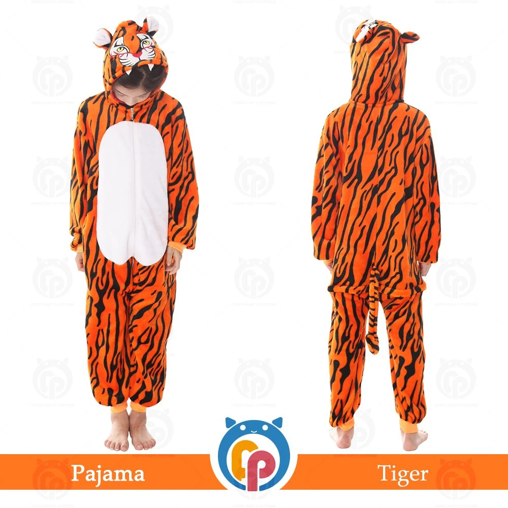 Nuevo diseño animal tigre franela Cosplay dormir