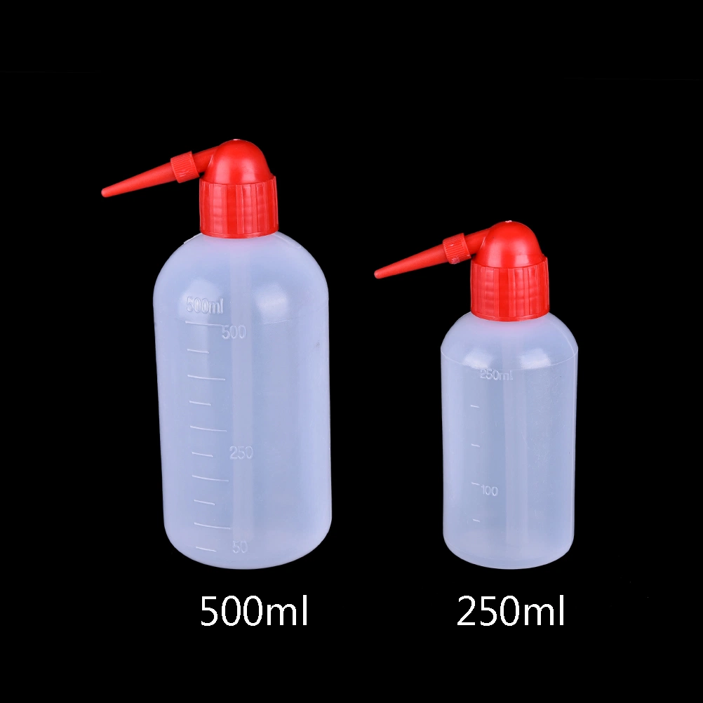 Hot Selling Clear Tattoo Dedicated Diffusion Squeeze Non-Spray Red Cap Wash Bottle for Tattoo Accessory