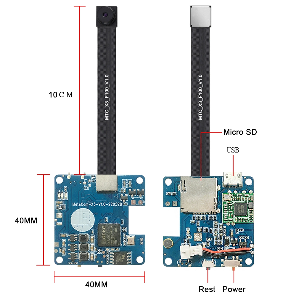 Internet Remote Monitor 8m Pixel CMOS Control DIY 1080P WiFi P2p Mini Camera Module Real-Time Monitor DVR (wc008X3)