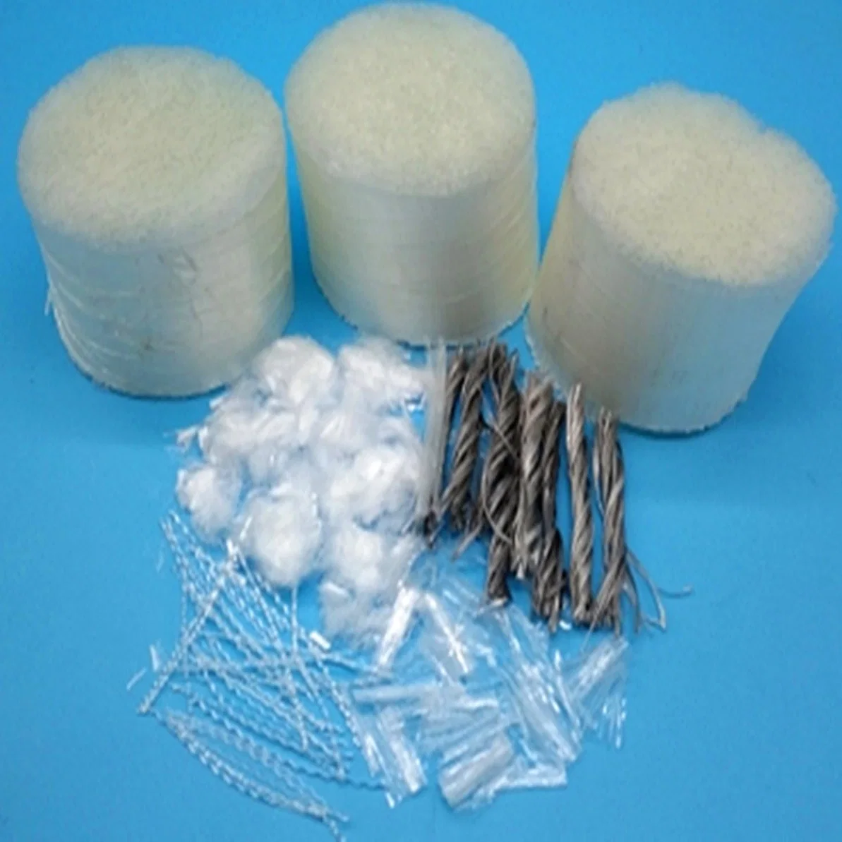 Micro Macro de polímero sintético de fibra de fibra de polipropileno PP para el hormigón
