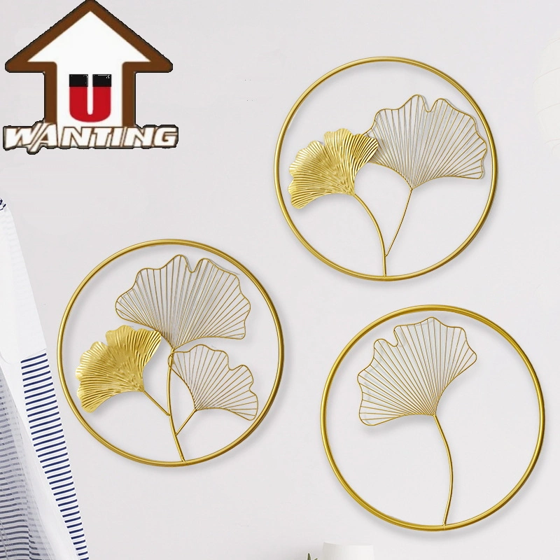 Wall Decor Ginkgo Leaf Handmade Decoration for Living Room Interior Unique Gift