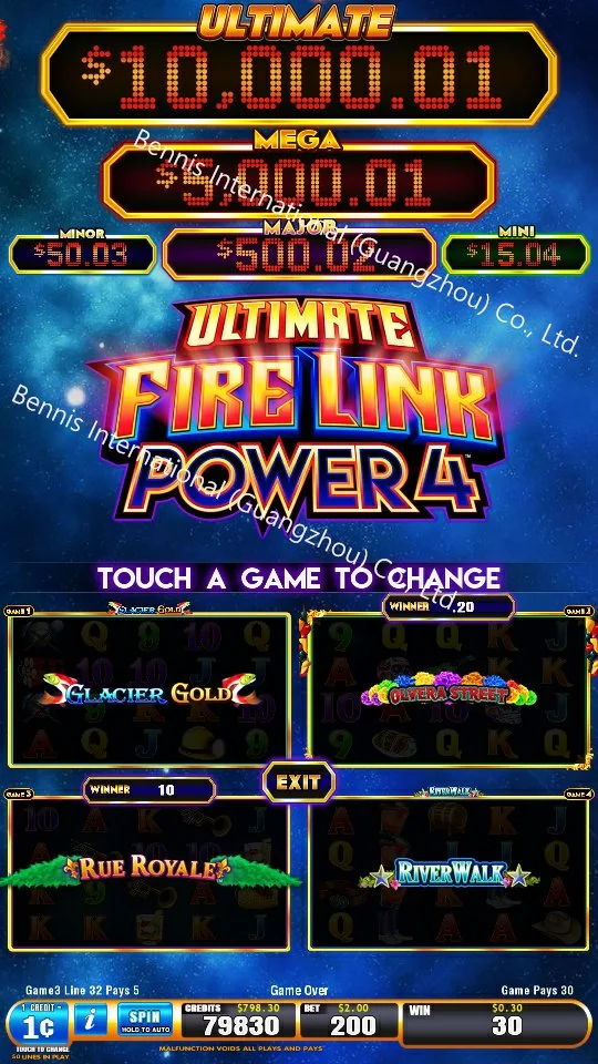 Jogo de tabuleiro de PCB Ultimate Fire Link Power 4 Máquina