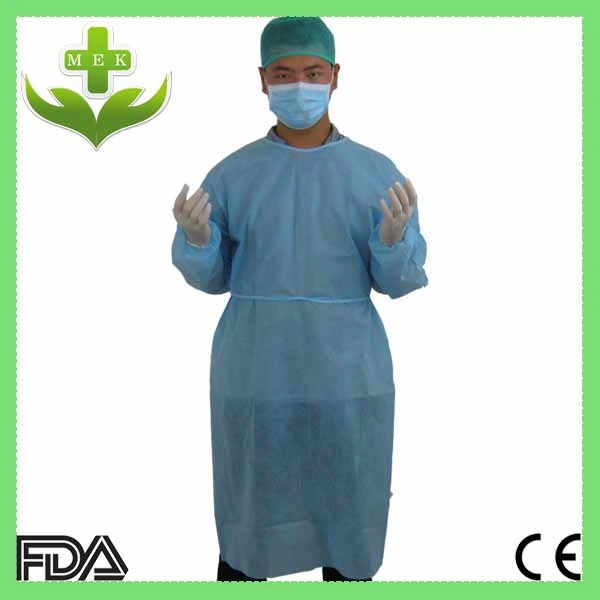 MEK Disposable Non-Woven Surgical Gown/Surgical Clothes/Isolation Gown