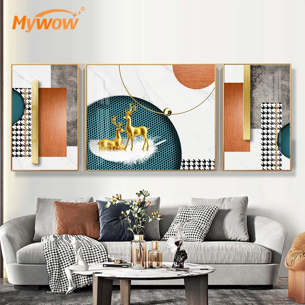 New Modern Design Animal Picture Aerwork Oil Painting for Interior Decoration