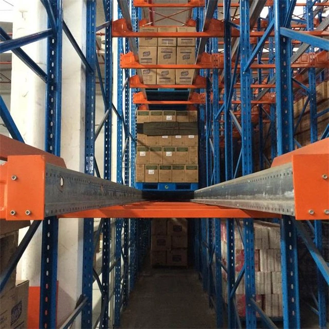 Durable Warehouse Shelf Storage Heavy Duty Radio Shuttle Pallet Racking System