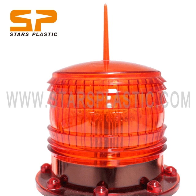 Chimney Solar Powered Aviation Obstruction Building Tower LED Warning Light Airport Runway Taxiway Rotating Beacon Lights