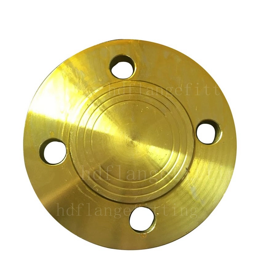 Gold Yellow Standard Casting ANSI 150lbs Cast Carbon Steel Slip on Flange