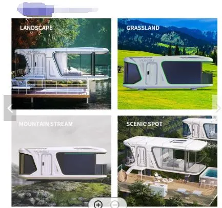 Intelligente Sprachsteuerung Moderne Luxus Camp Custom Mobile House für Touristenattraktion Campingplatz Capsule Mobile Houses