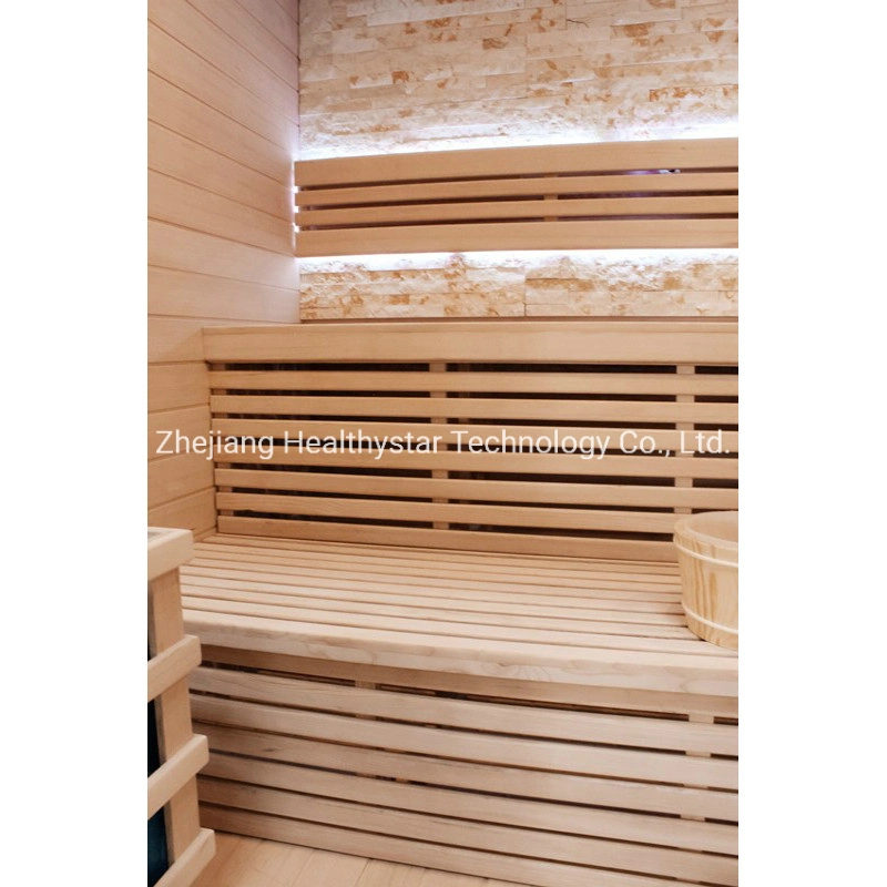 Vente en gros en Chine de sauna à vapeur de luxe pour usage domestique avec porte en verre.