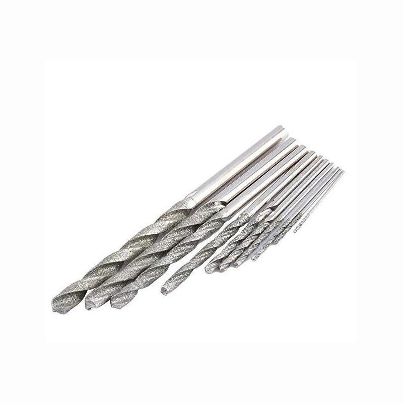 Twist Drill Bits Set Diamond Tipped Glass Tile Stone Tools