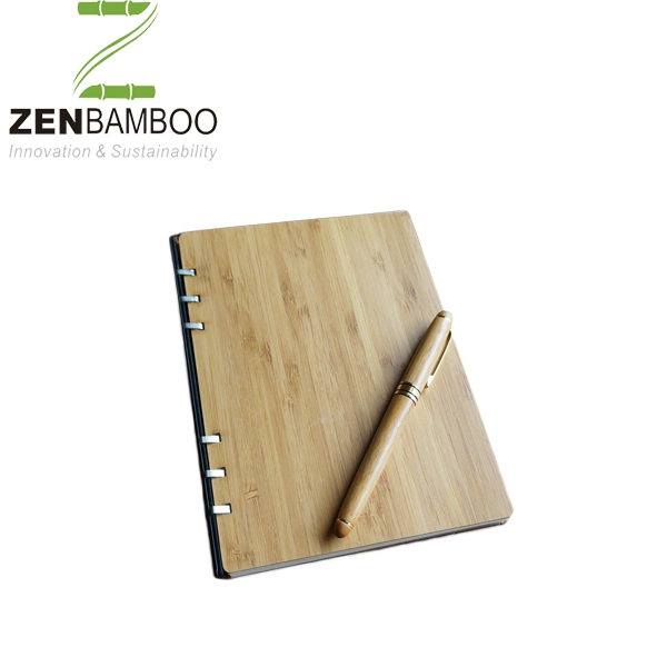 Wholesale/Supplier Wire-O Bamboo Cover Notebook for Office Stationery