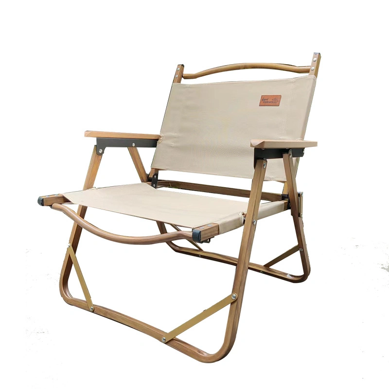 Nouveau Kermit Portable de la pêche de la plage Camping bois Chaise de plein air de pliage