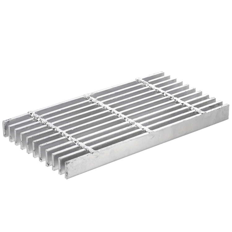 Industrial Flooring Hot Dipped Galvanized Steel Grating of Flat Serrated Load Bearing Bar for Oil and Gas Industry