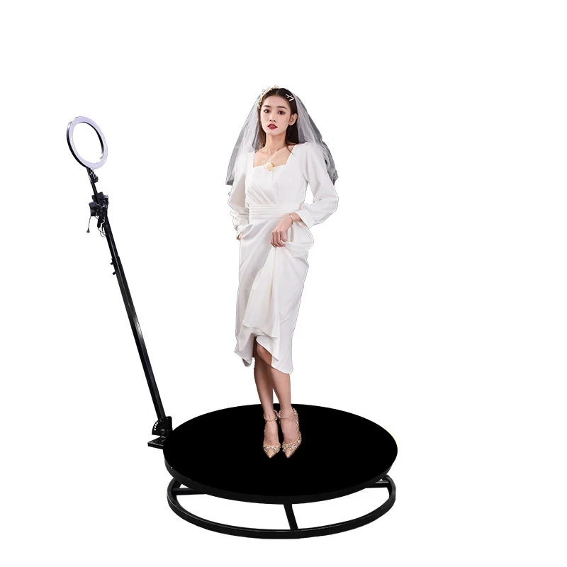 00: 0900: 23view lكبر حجم Imageshariable Ring Enclosure Video 360 درجة photobooth 360 Photo Booth Machine with Ring Light