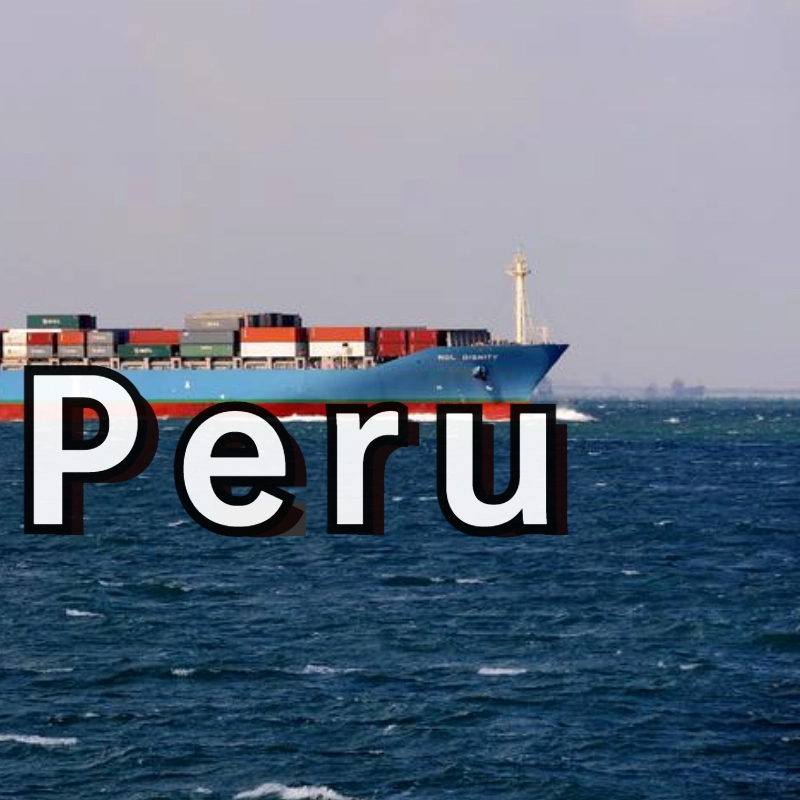 Las compañías navieras internacionales ir a Perú para llevar a cabo en el puerto de Mar Transporte