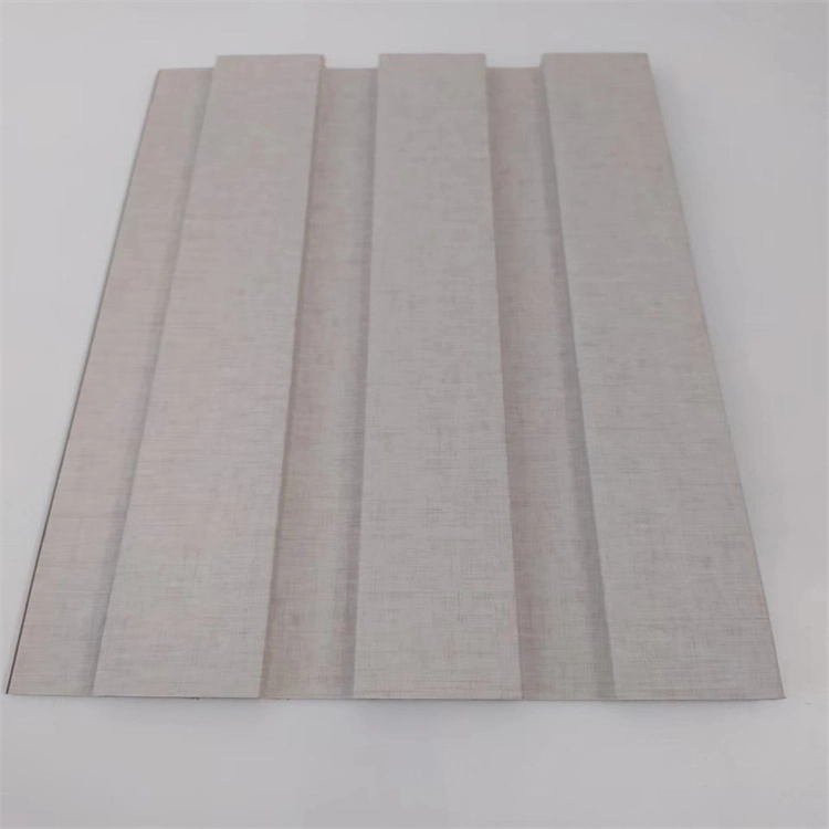 2023 New Products Water Proof Wood and Plastic Composite WPC Fluted Wall Panel 195*28mm