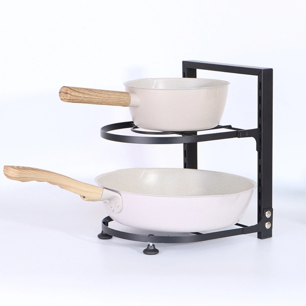 Multicapa Pot Bandeja de almacenamiento debajo del fregadero poner Pot Armario rack de almacenamiento en capas para rack de cocina Home piso al techo Bl23131