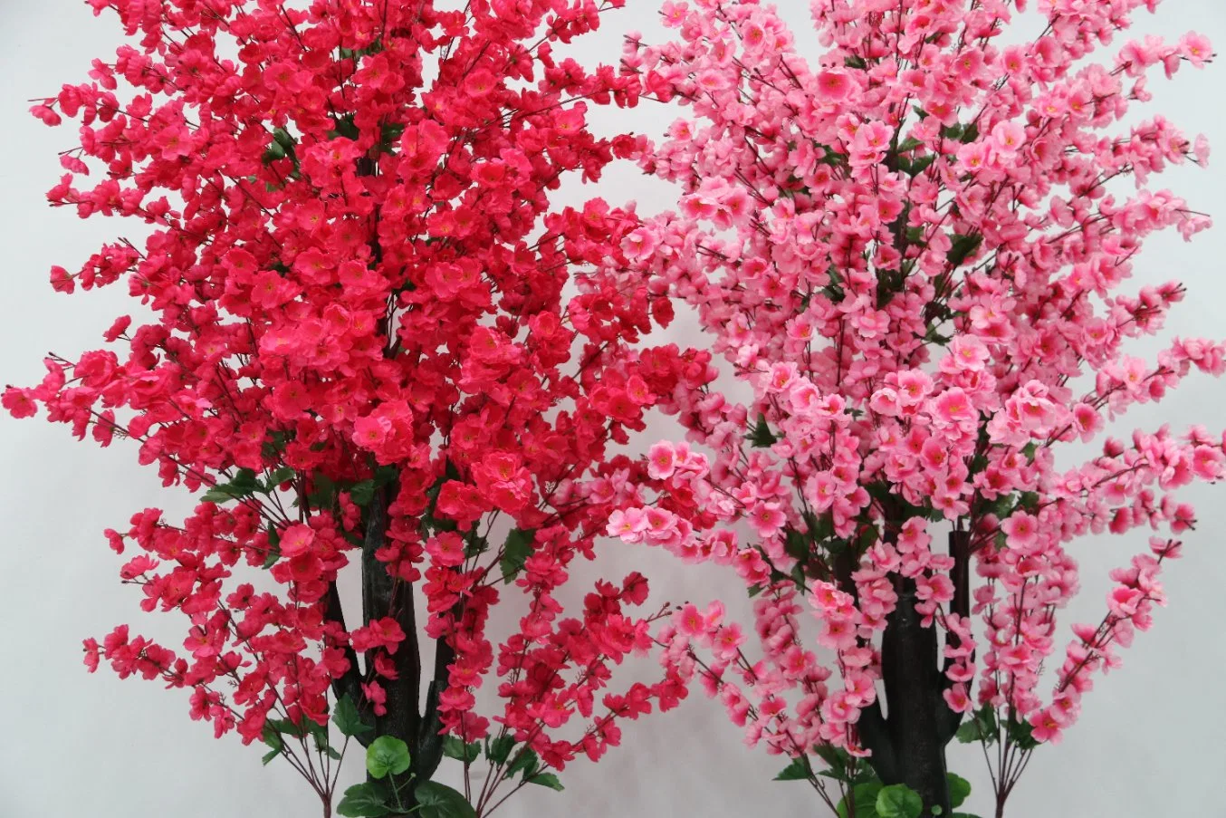 Exquisite Kowloon Big Peach Blossom Can Be Customized, Artificial and Decorative Plant Red Flower Tree