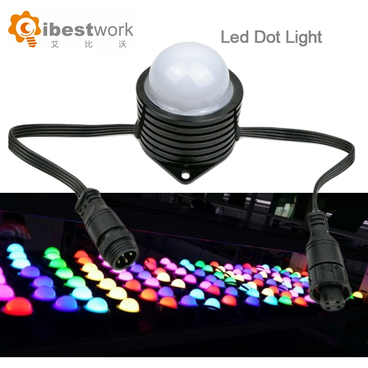 3W DMX RGB Stage Night Bar Brillo de fiesta LED DOT Lámpara