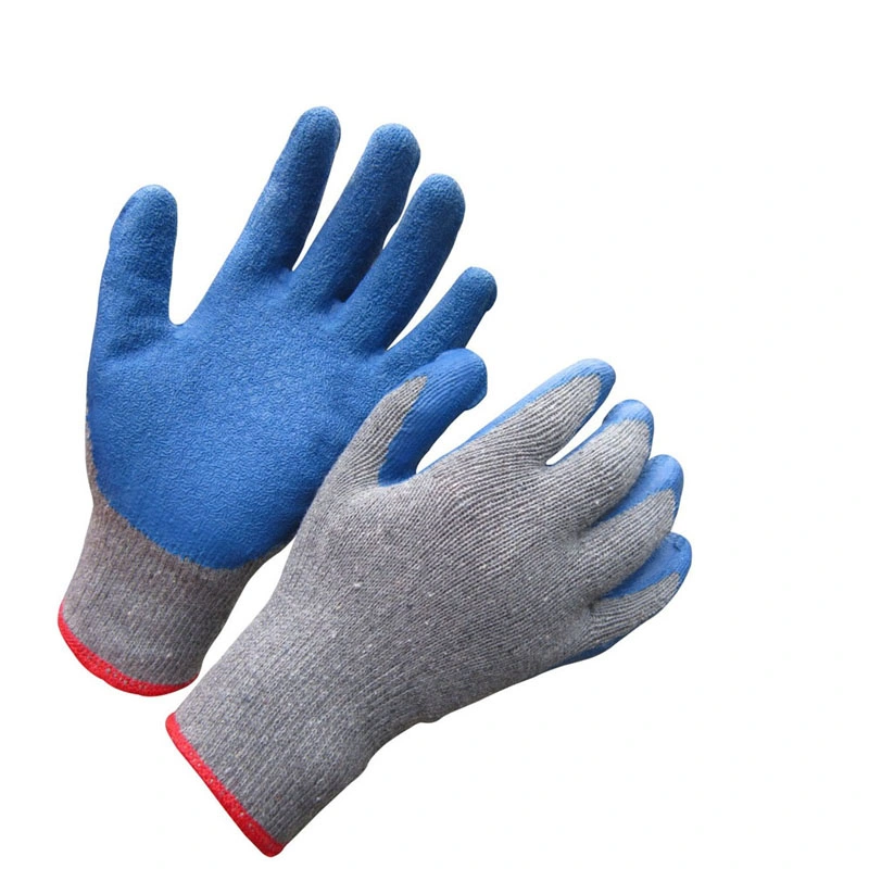 Rubber Coated Cotton Safety Work Glove