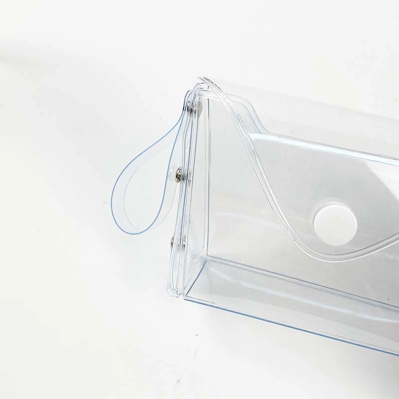 New Transparent PVC Key Wallet Case Chain Ring Pouch Car Keychain Pendant Kids Lady Coin Purse Mini Key Storage Bag