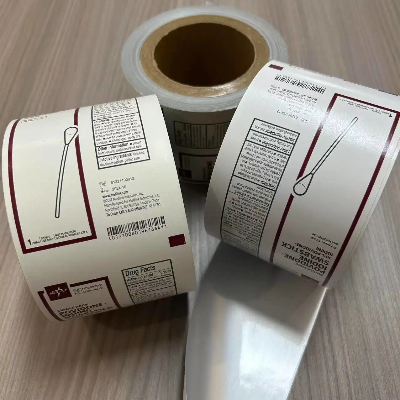 Pharmaceutical/Medical Aluminum Foil Wrapping Paper for Iodine Wipes Packaging