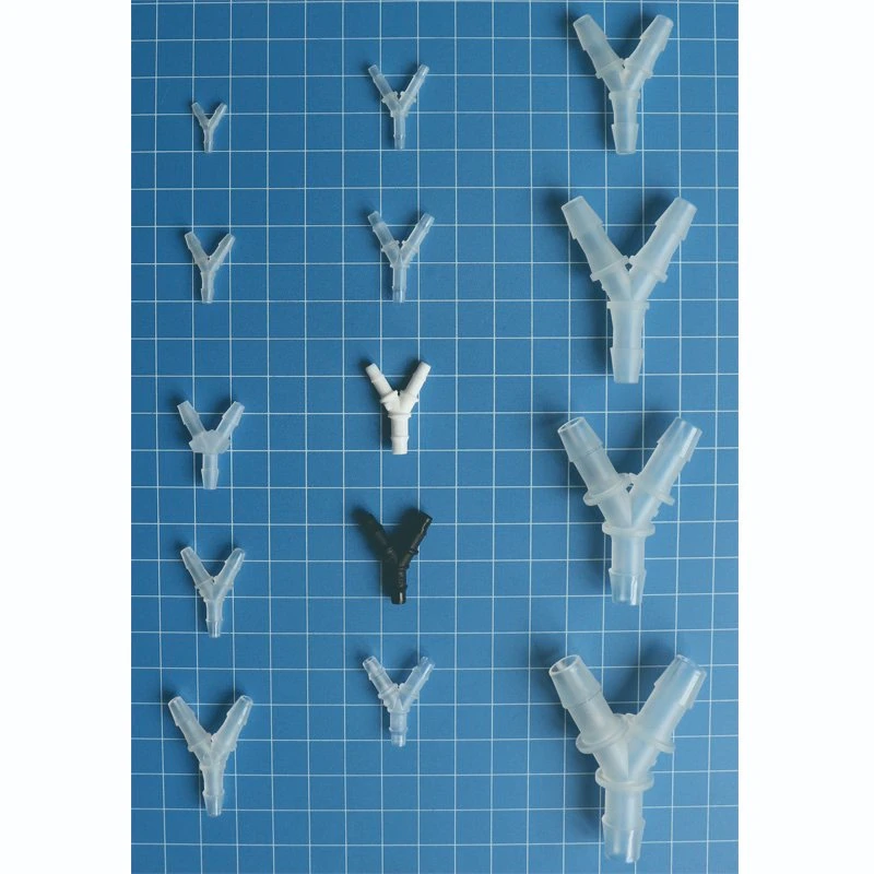 Medizinisches 1/16„X3/32„X1/16“ 3-Wege-T-Stück für Reduzierschlauch, Widerhaken, Kunststoff T-Rohrverschraubungen mit kleinem Stachelrohr