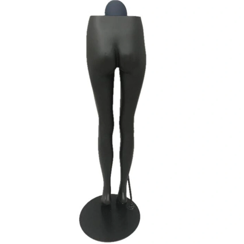 Black Mannequin Legs Fiberglass Woman Manikin Bottom Legs Model