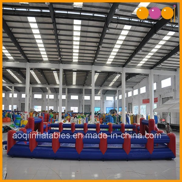 Blue and Red Inflatable Playground Soap Inflatable Football Playground (AQ1806-18)