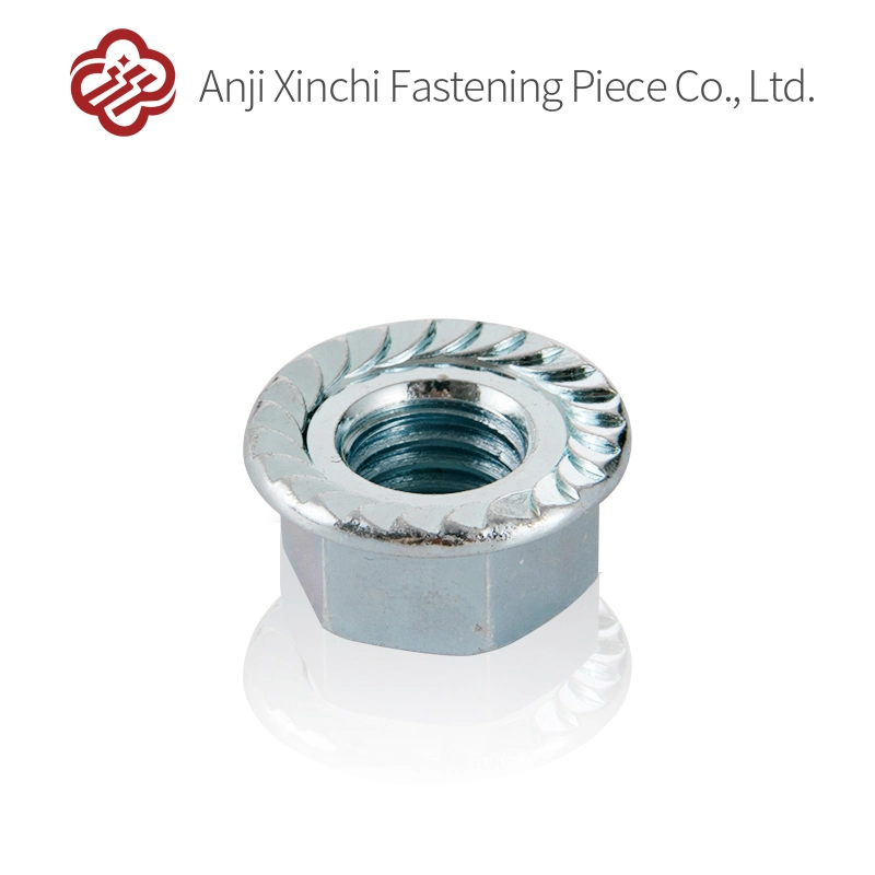 Full-Threaded Hexagonal Flange Pressure Dacromet Nut Hardware Auto Accessories Nut