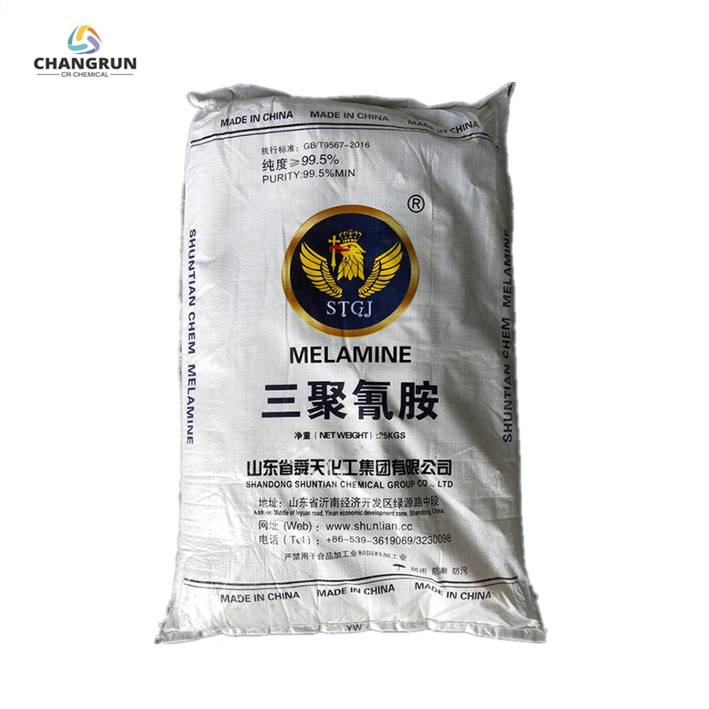 Niedrigster Preis Beste Qualität 99,8% 25kg/Beutel C3h6n6 108-78-1 203-615-4 Chemie Melamin für Industriematerial