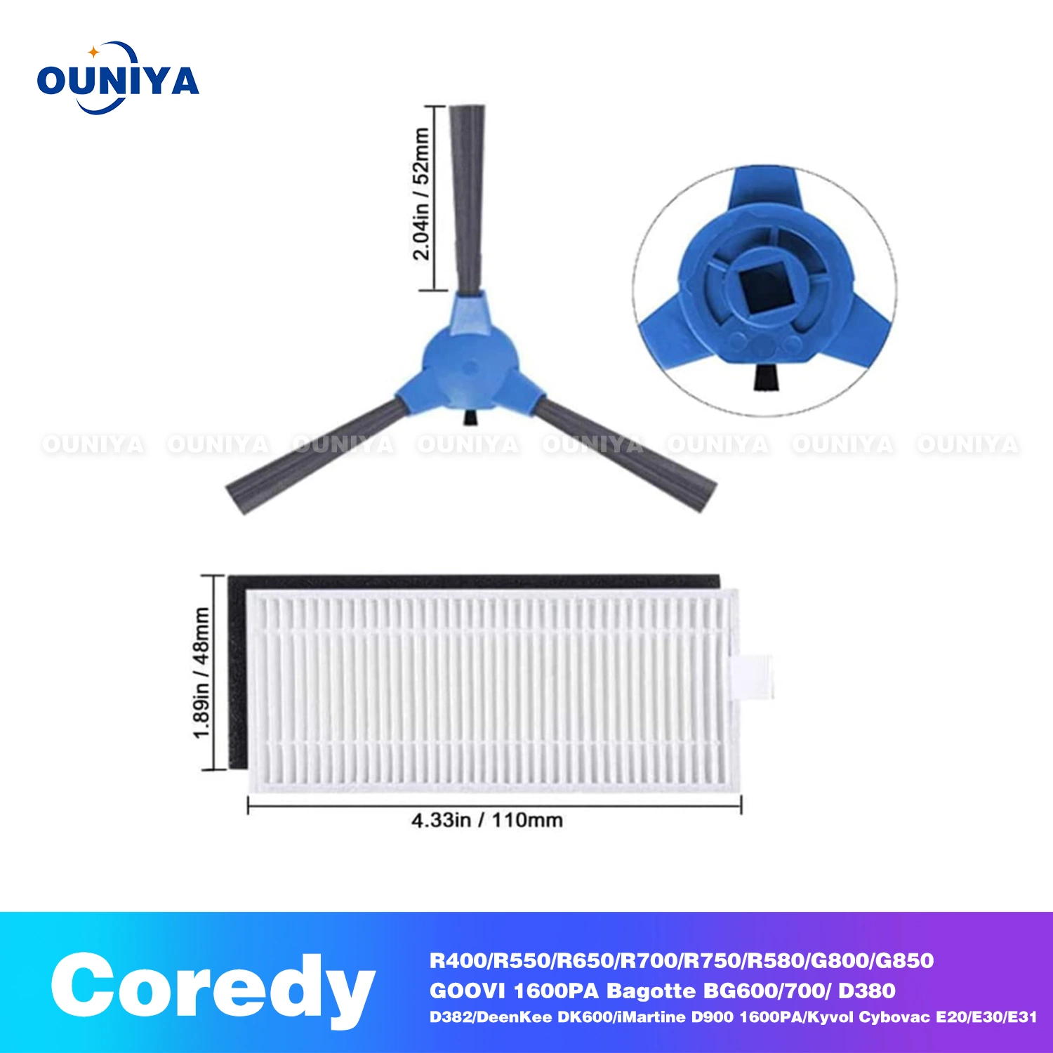 Coredy R700 Robotic Weeping Robot Cleaner Vacuum Accessories