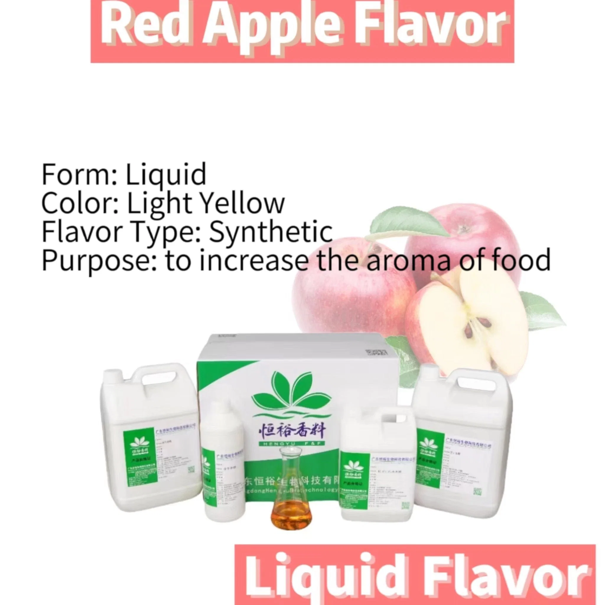 Food Grade Better Stability COA Liquid Red Apple Flavor Food Essence