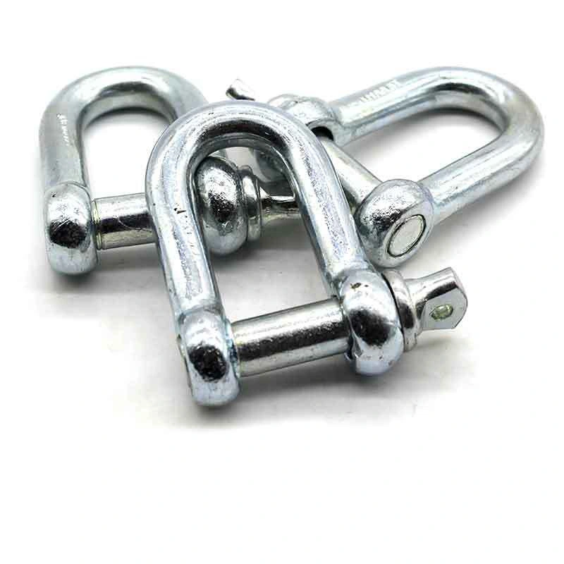 Hot Dipped Galvanized Bolt Type Forged D Shackle Bow Hook Rigging