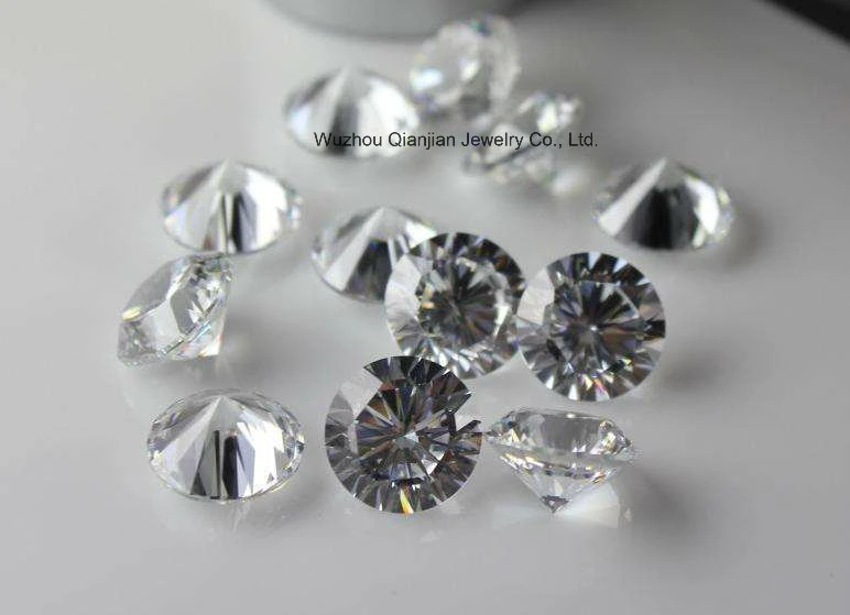 Siempre una buena ronda de color blanco Super brillante diamantes sueltos Moissanite anillos de joyería