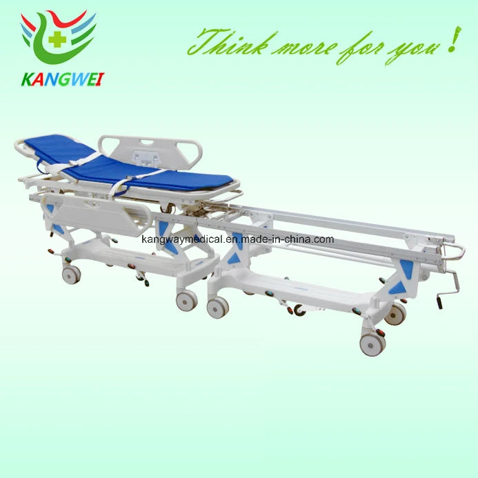 Factory Emergency Hydraulic Medical Stretcher Cart Trolley Hospital Furniture (Slv-B4305)