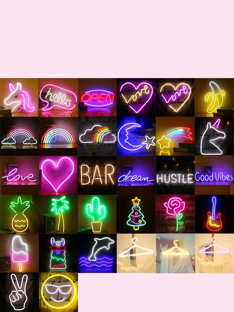 Kundengebundene Hochzeit Dekorative Weihnachtsmütze geformt LED Neon Lichter Zeichen