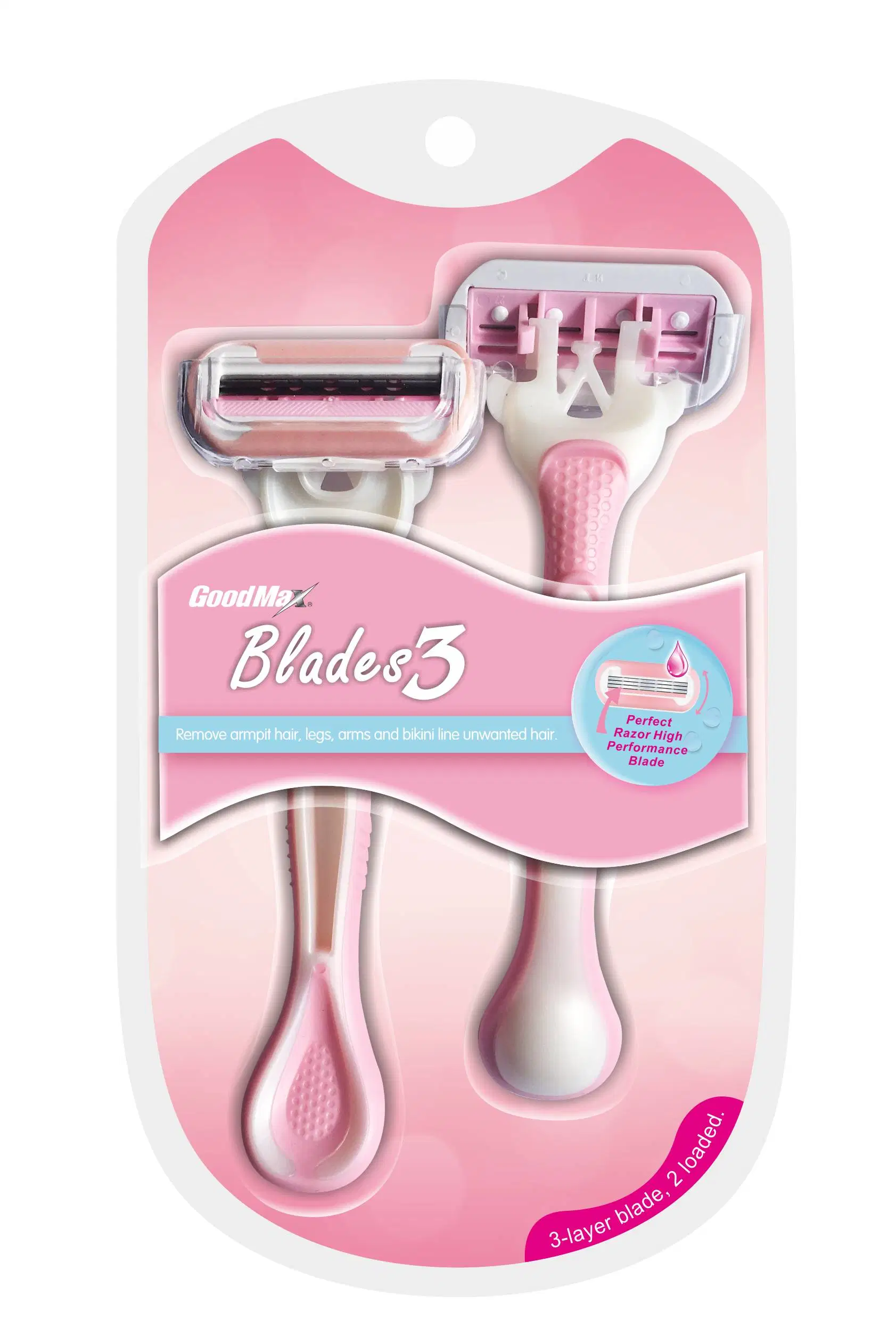 Fabulous Blister Card for Lady&prime; S Sweden Stainless Triple Blade Razor