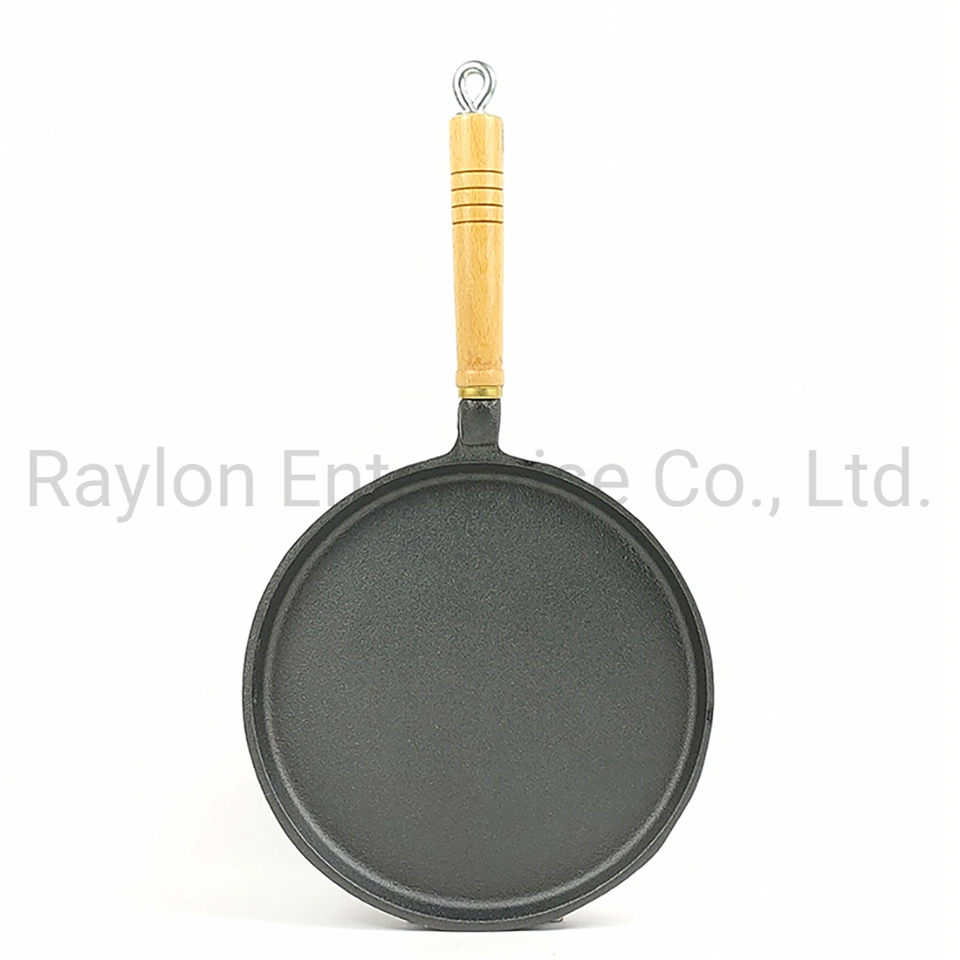 Factory Amazon Non Stick Kitchen Cookware Set Cast Iron Crepe Pan with Handle