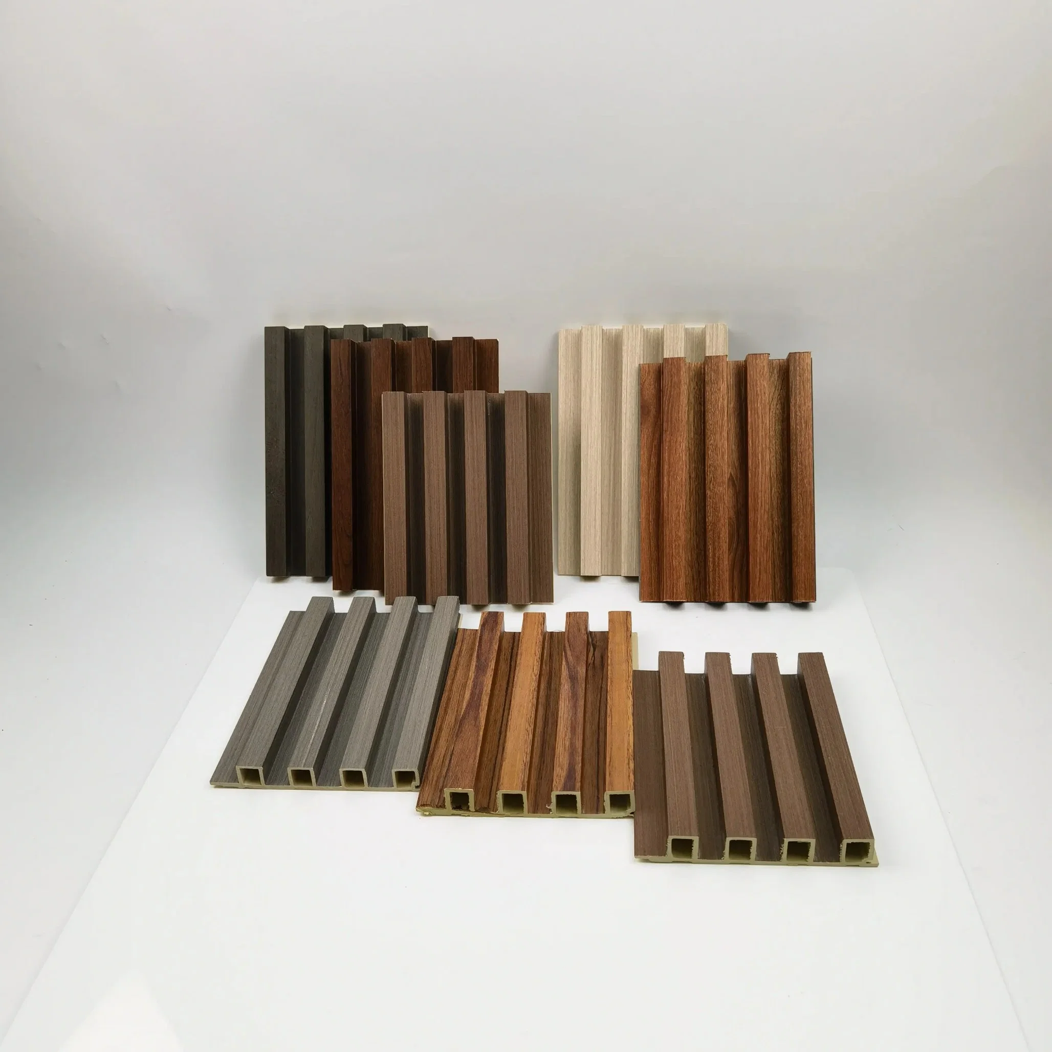 Waterproof Composite Wooden Grain PVC WPC Wall Panels