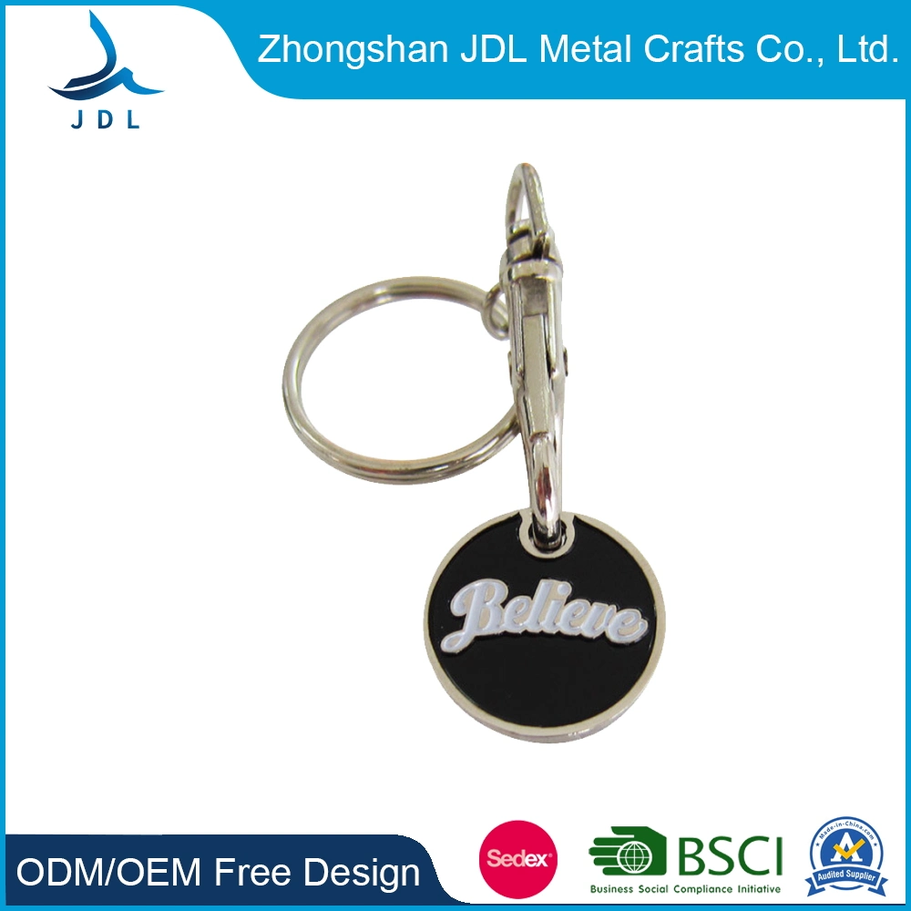 Custom Cheap Metal Trolley Keychain para el coche Logo Token para Promoción regalo Estamping Trolley Brass Marketcap la mayoría de las monedas de ficha