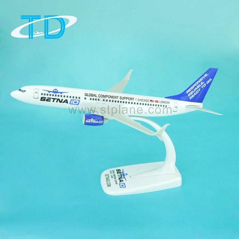 B737-800 19,7cm modelo de plástico para Setnaio con la División Cimitarra Winglet