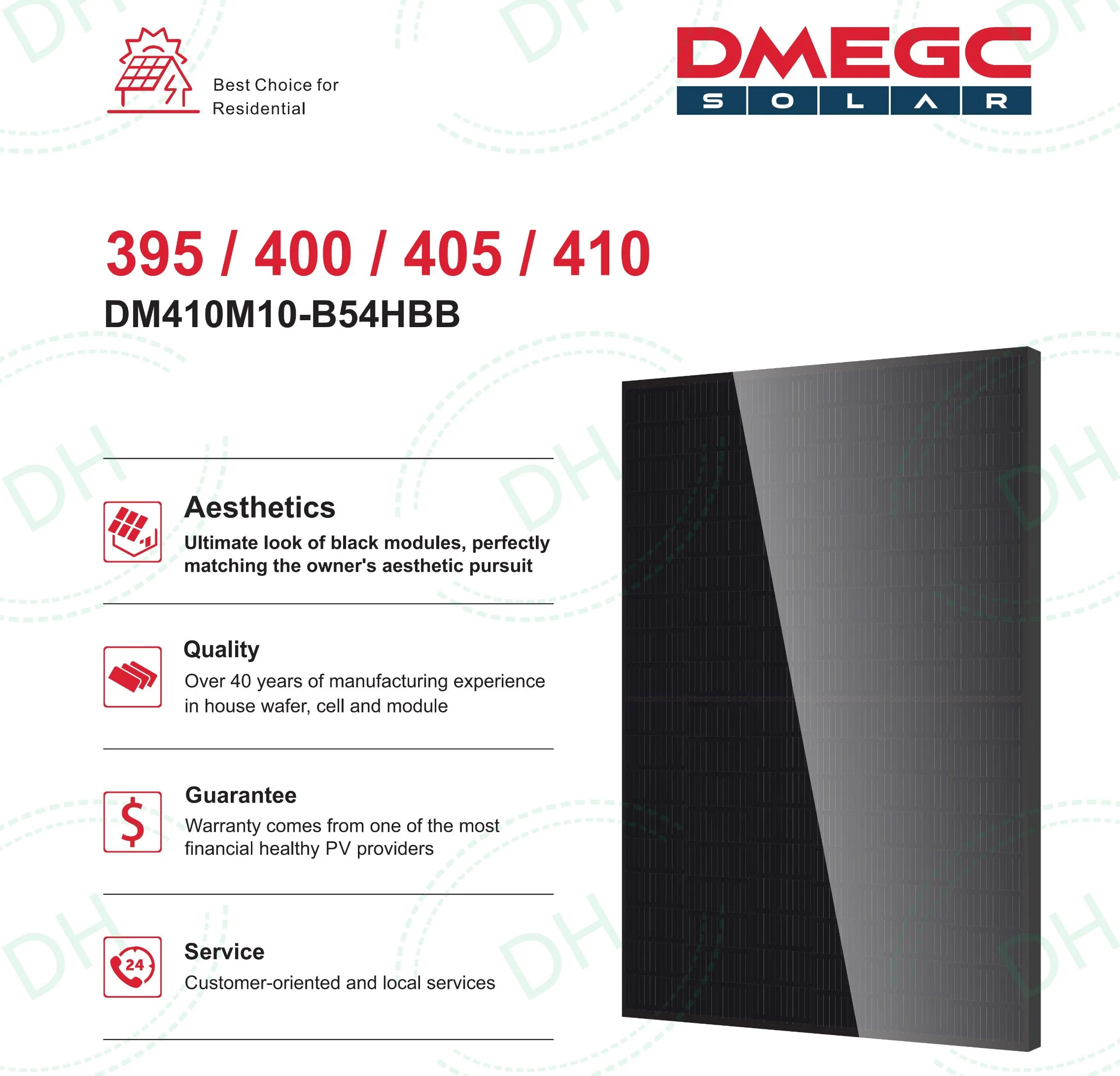 Dmegc Solar Panel Price Solar Panel Industrial 535W 540W 545W 550W Monocristaline Wholesale/Supplier China Solar Panels