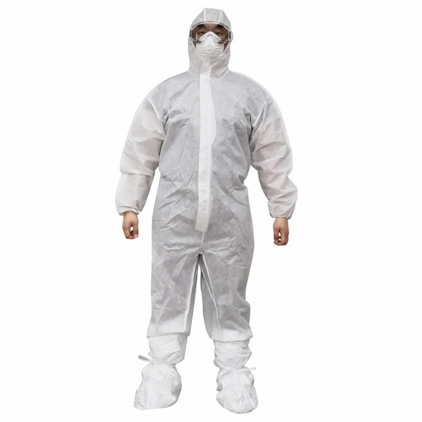 Non Woven SMS PP or Mircroporous Film Safety Nonwoven Duty Disposable Coverall