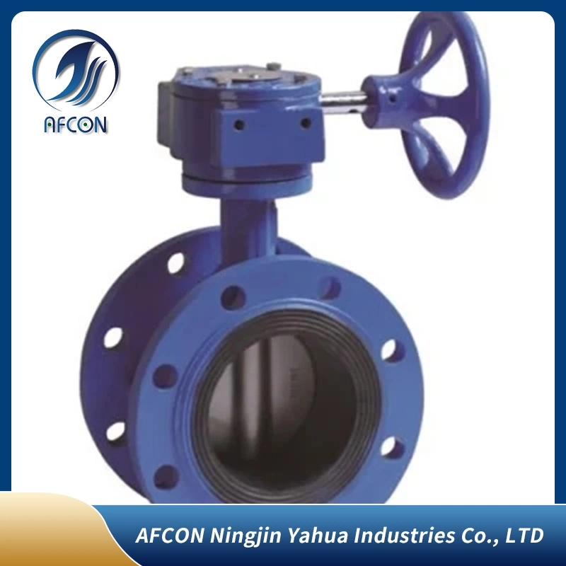 Gearbox Switch Box Double Acting Actuator Soft Seat Wafer or Flanged Butterfly Valve