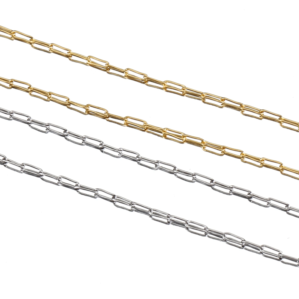 Stainless Steel Gold Color Chain Think Beading Cable Chains