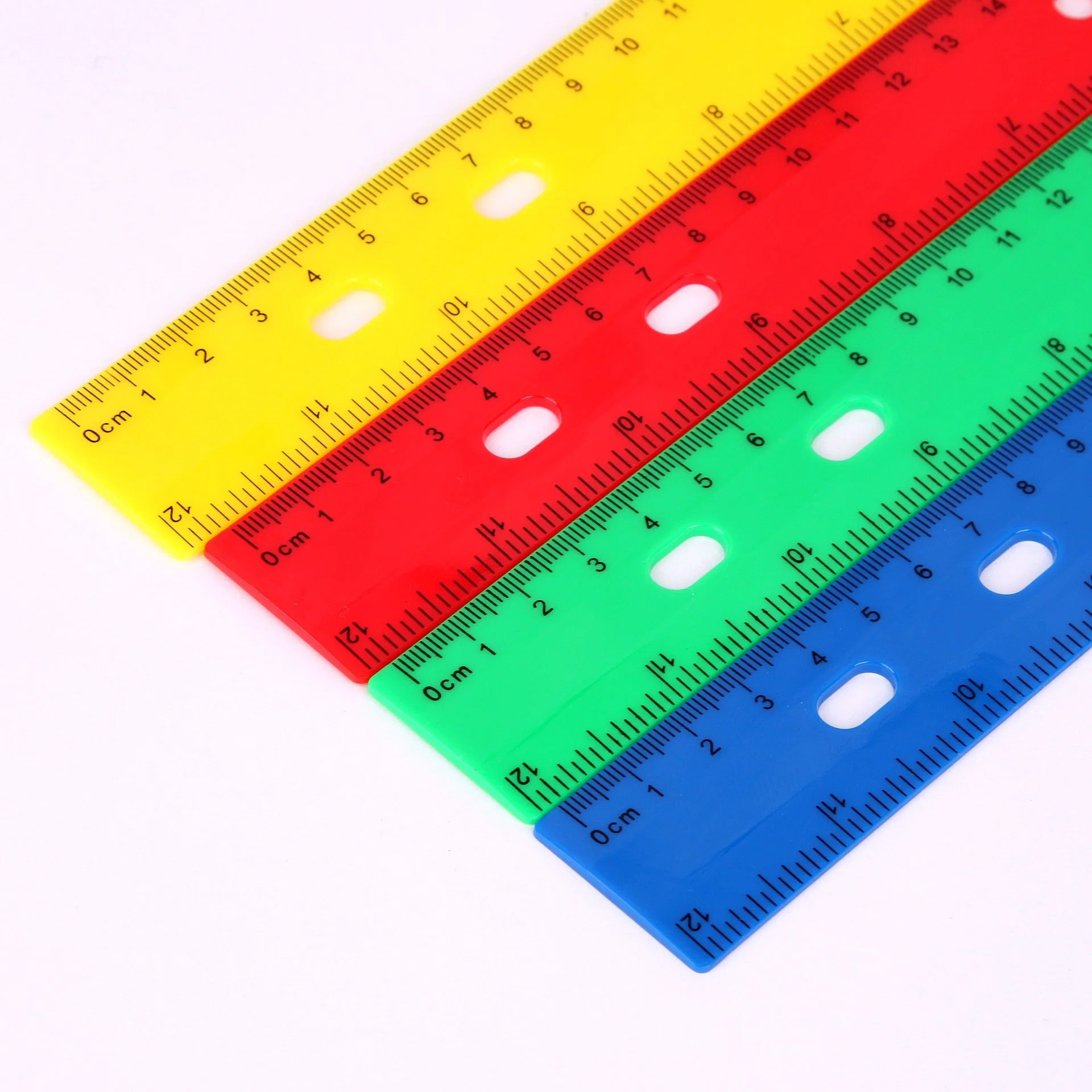 Manufacturer Supplies 30cm Color Plastic Ruler for Student Stationery