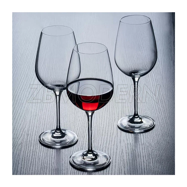 675ml Colorless Transparent Crystal Wine Glasses Universal Drinking Glass Set